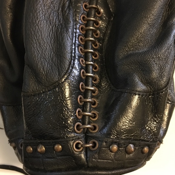 KMRii brown leather drawstring bag - Picture 8 of 10